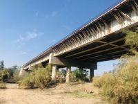 عملیات تکمیلی ساخت پل میانرود در محور هفت‌تپه - میانرود